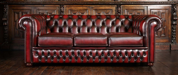 Canapé Chesterfield 3 places – Image 2